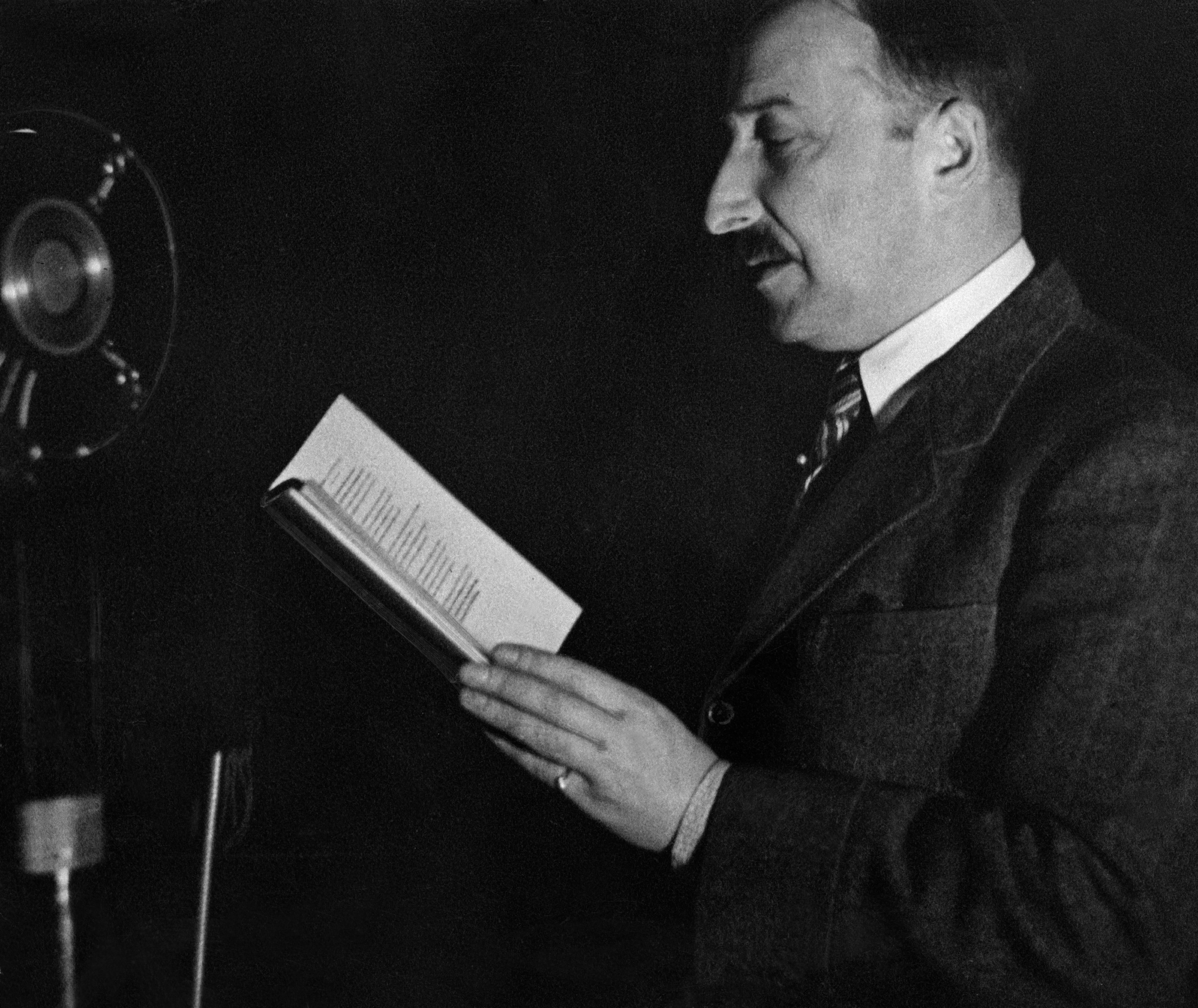 El escritor Stefan Zweig (1881-942) en una lectura. Foto: Dephot/ullstein bild via Getty Images.