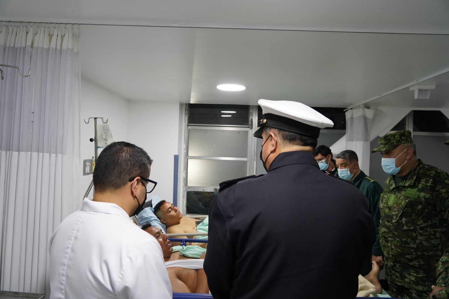 La mayoría de los heridos están siendo atendidos en el Hospital Militar.