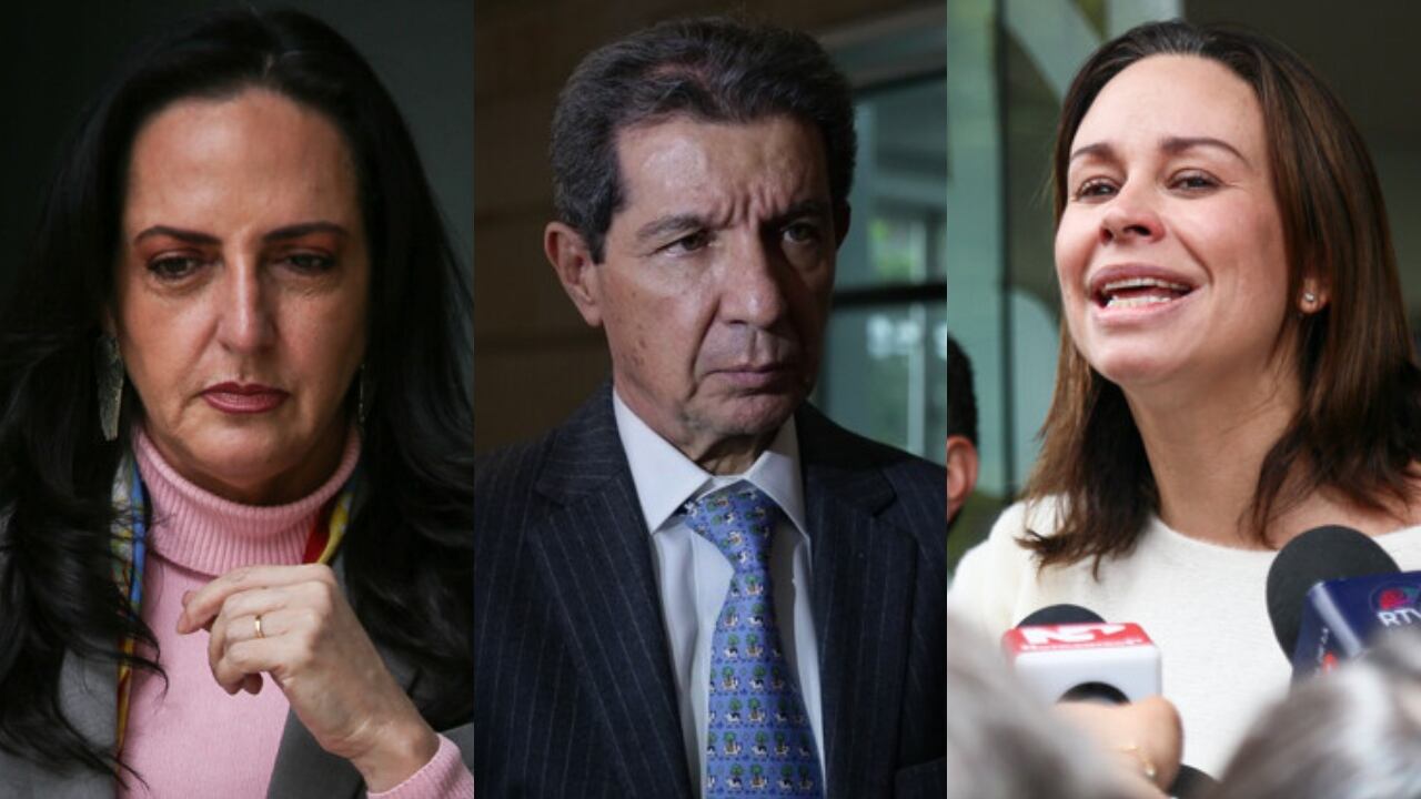 De izquierda a derecha: María Fernanda Cabal, José Félix Lafaurie y María Claudia Tarazona.
