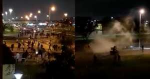 Desmanes cerca al Portal Américas