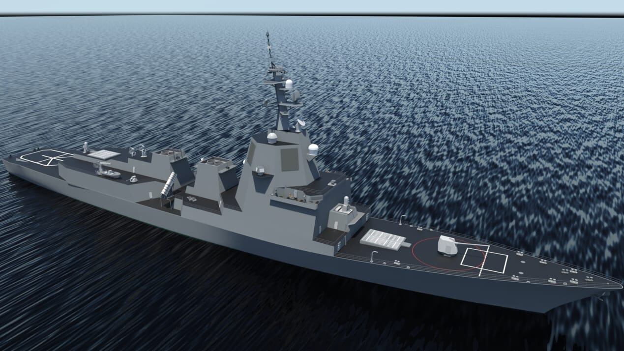 Radar naval sobre un buque estadounidense realizando rastreo marítimo automatizado