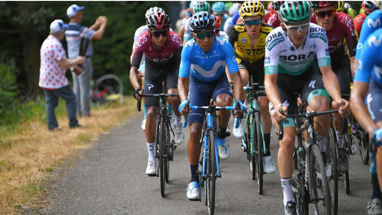 Nairo Quintana y Egan Bernal compiten en Europa
