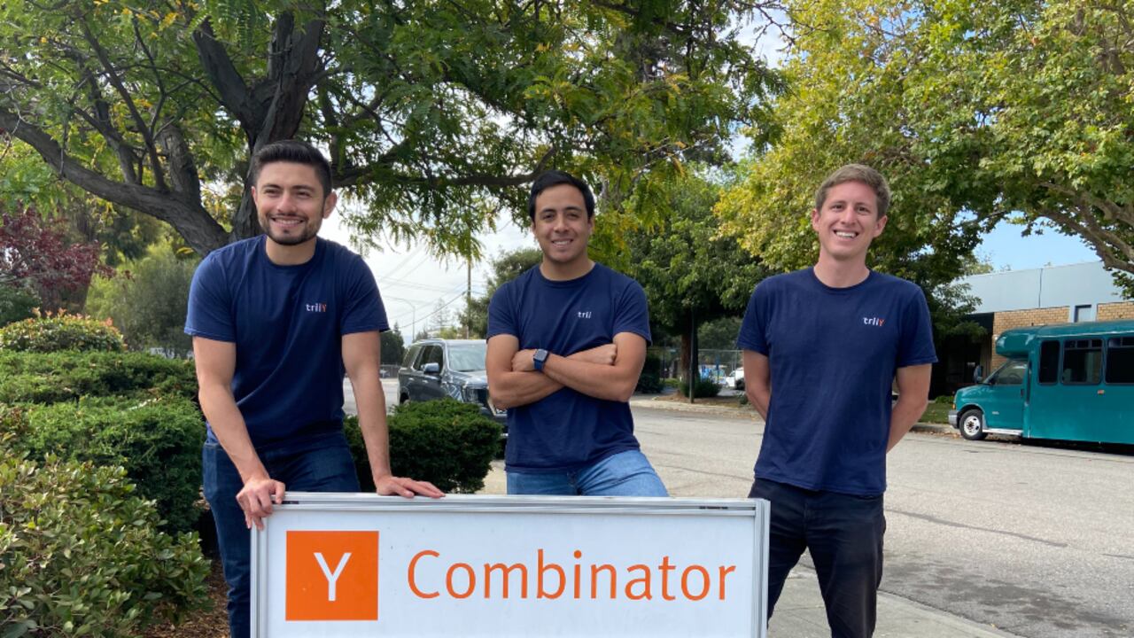 Carlos Guayara, Esteban Peñaloza y Diego Torres, cofundadores de trii.