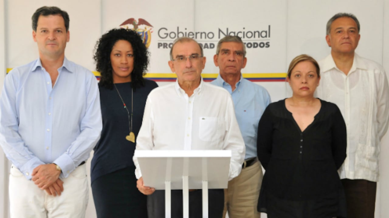Equipo negociador del Gobierno en La Habana.
