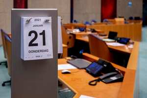 THE HAGUE, NETHERLANDS - JANUARY 21: A calendar indicating today"u2019s date seen during the debate in the Tweede Kamer parliament about the intended lockdown curfew on January 21, 2021 in The Hague, Netherlands. (Photo by Niels Wenstedt/BSR Agency/Getty Images)