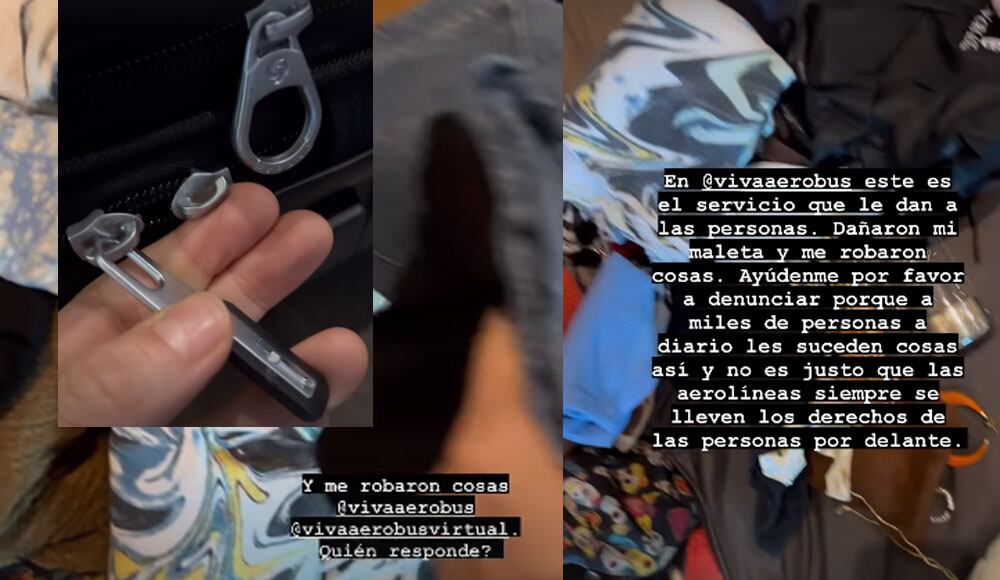 Catalina García denunció incidente con su equipaje en aeropuerto