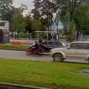 Manifestaciones frente a la Universidad Nacional. Foto: tomada de Twitter @Harvysin