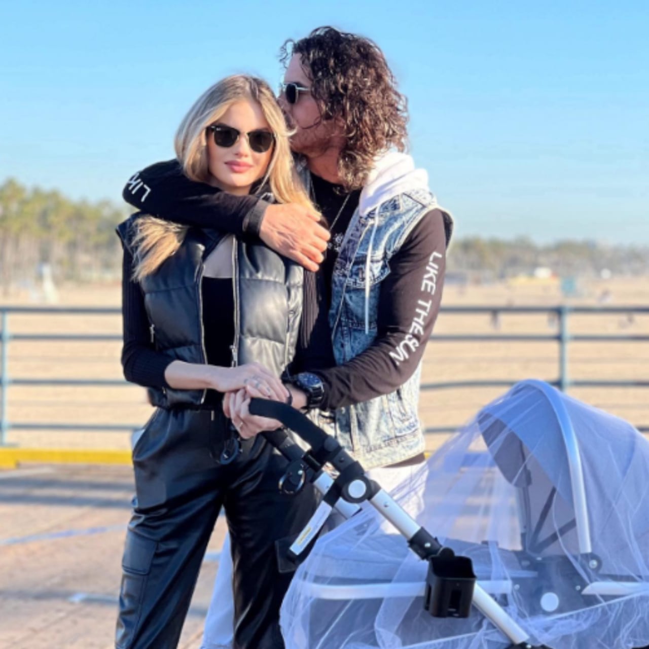 Mario Cimarro y su esposa Bronislava Gregušová tuvieron una hija.