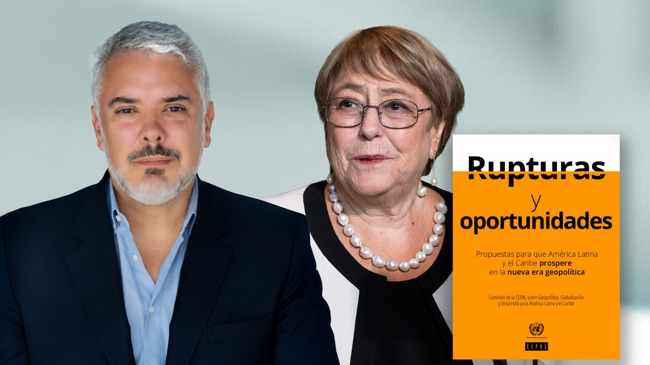 Iván Duque y Michelle Bachelet presentan el informe ante la Cepal.