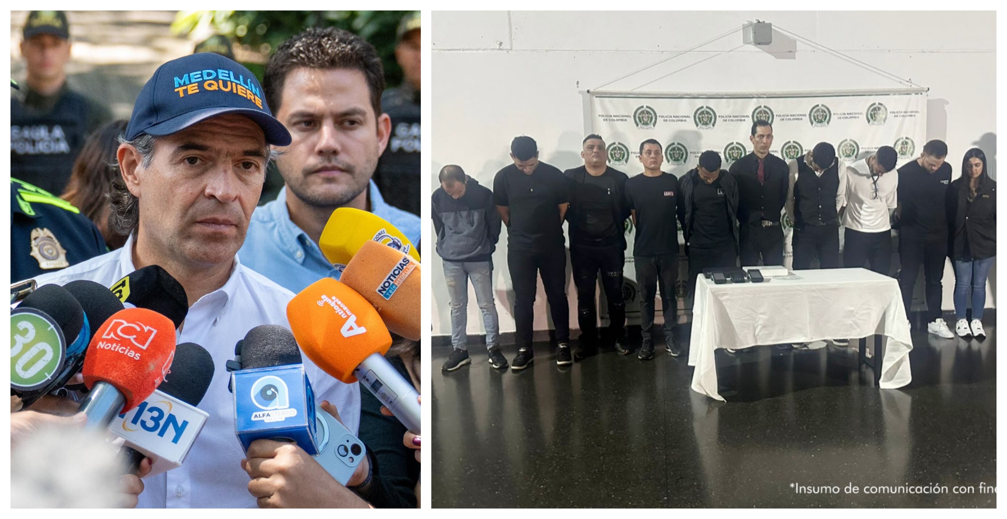 Alcalde de Medellín, Federico Gutiérrez, pidió que detenidos por secuestro en el Parque Lleras sean extraditados.