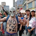 Las marchas contra el fracking y la exigencia de la protección de los recursos naturales son frecuentes en el país. Foto: Mauricio Ochoa/Semana