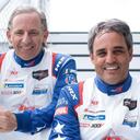 Henrik Hedman, Juan Pablo Montoya y Sebastián Montoya, pilotos del equipo Dragonspeed