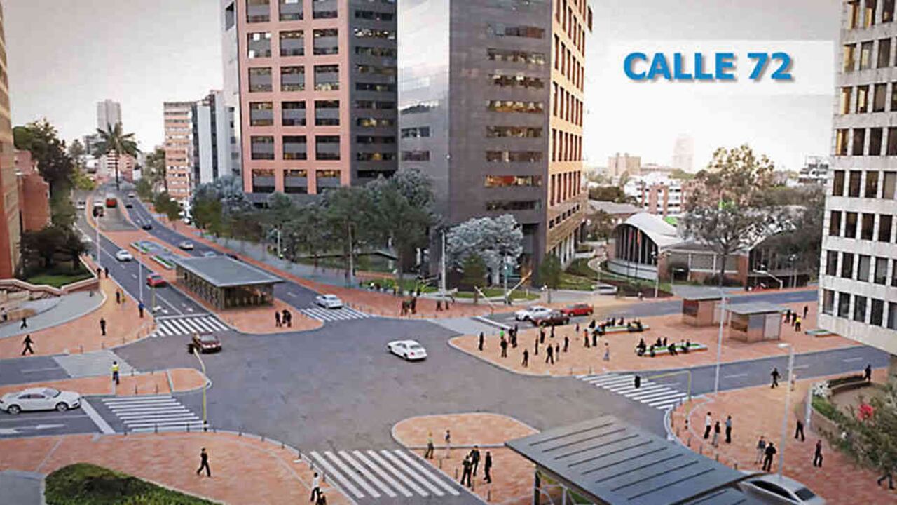 Aunque muchos la llaman ‘la joya de la corona’, la Séptima es hoy una avenida con bajos índices de velocidad y altos niveles de contaminación. En la foto, un render del proyecto de Peñalosa.