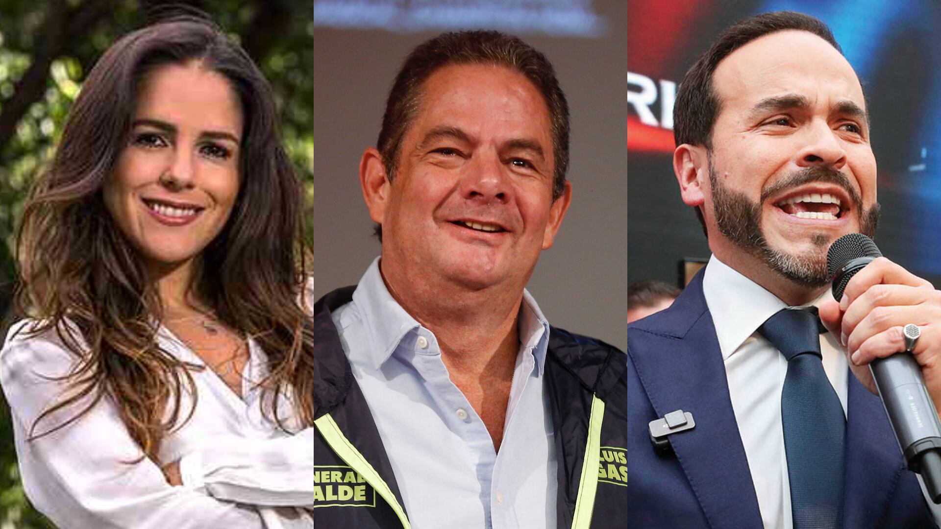 Clemencia Vargas, Germán Vargas Lleras y Abelardo de la Espriella.