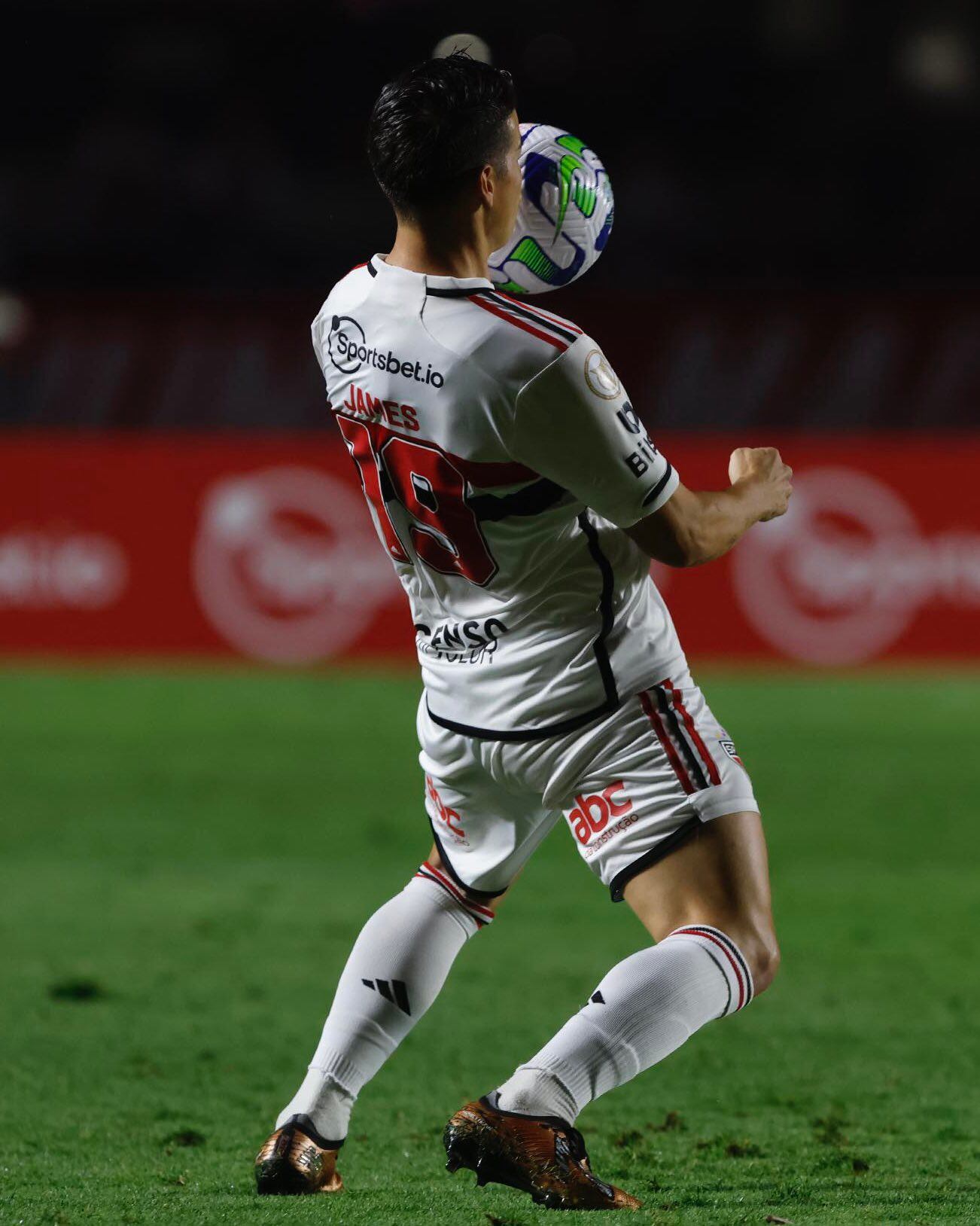 James Rodríguez en el último partido del Sao Paulo.
