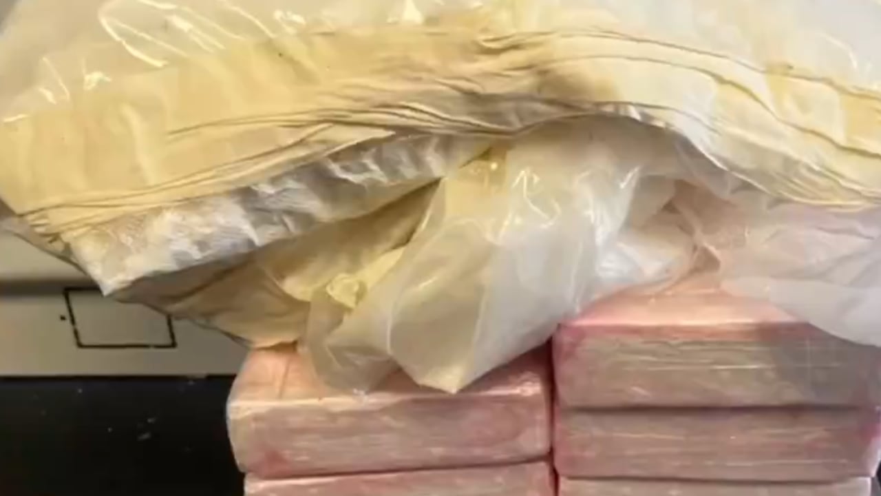 Cocaína incautada.