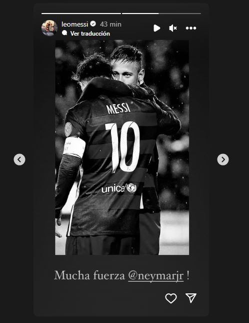 Leo Messi le dedicó un emotivo mensaje a Neymar