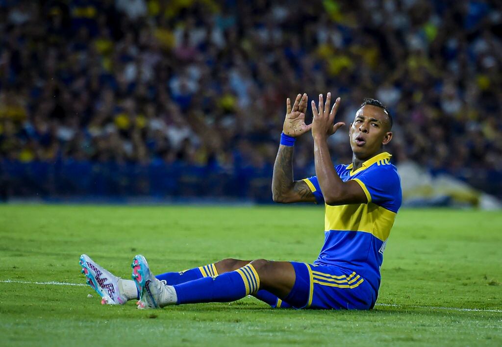 Sebastián Villa, jugador colombiano de Boca Juniors.