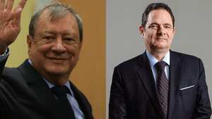 De izquierda a derecha: Mario Hernández y Germán Vargas Lleras.