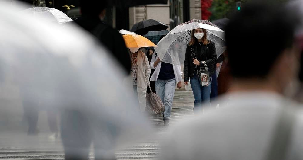 Los paraguas volvieron a aparecer en los primeros días del año. Las intensas lluvias han regresado en gran parte del país.