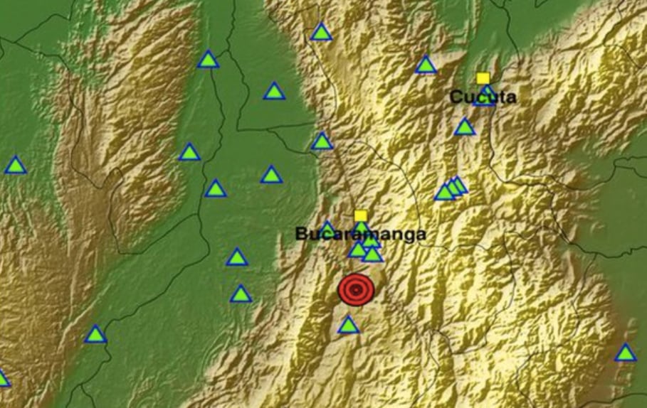 Temblor en Colombia hoy viernes, 14 de noviembre.