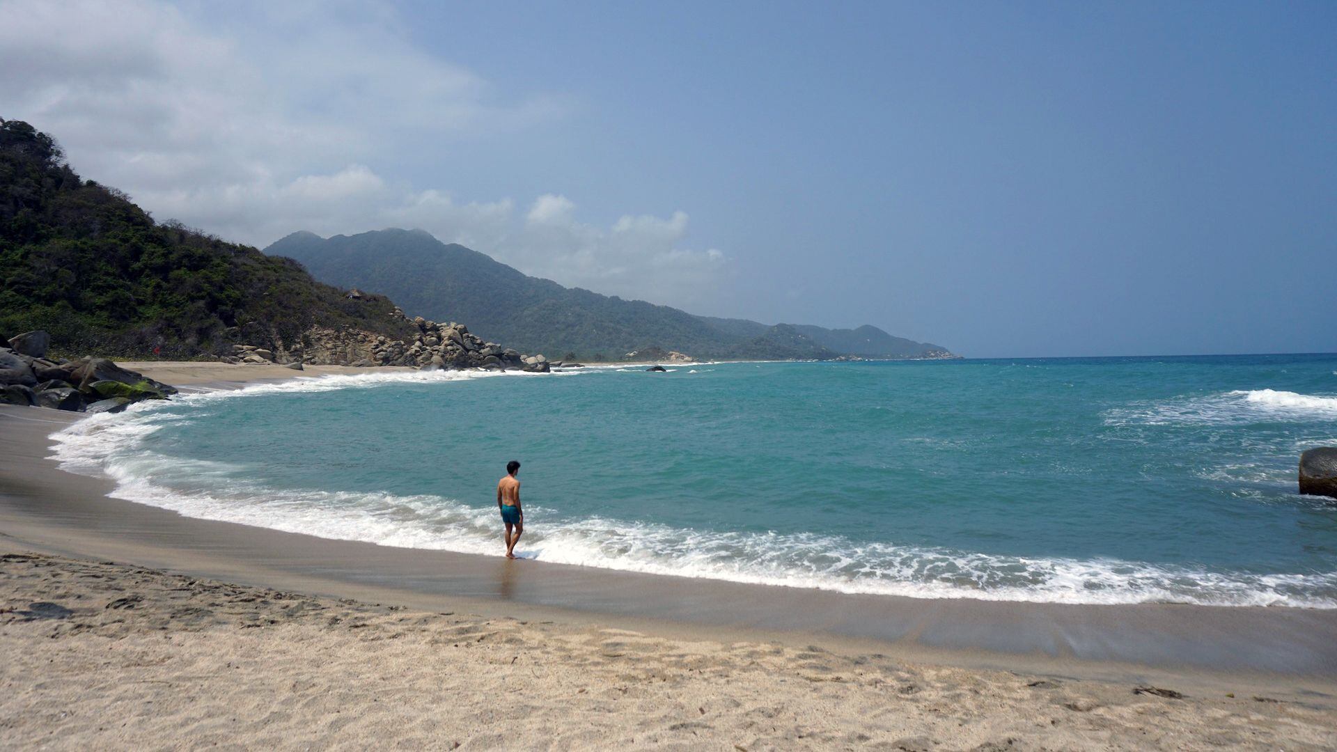 Playa Cañaveral, en el Parque Tayrona.