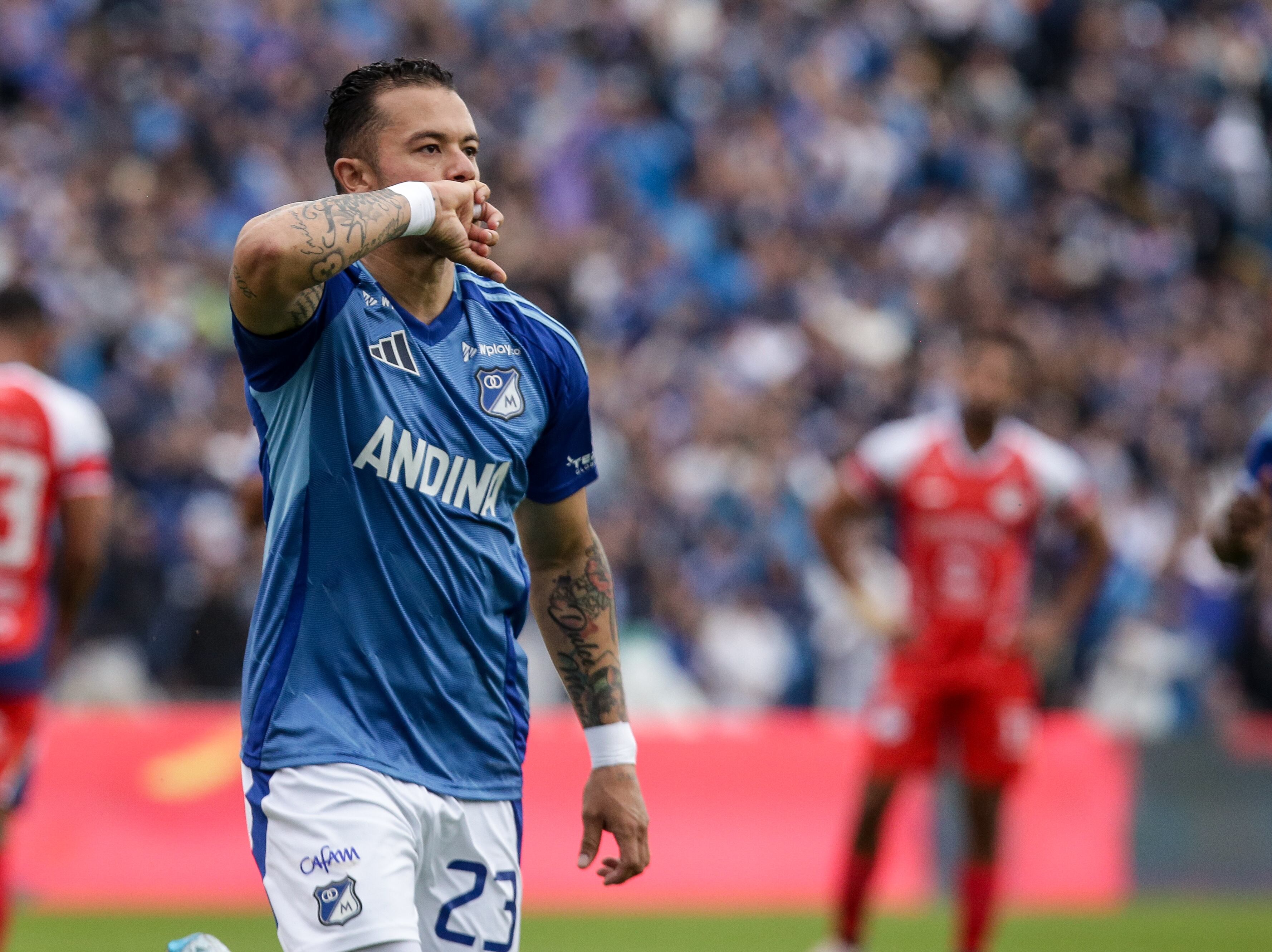 Bogotá. Marzo 30 de 2025. Millonarios FC enfrenta a Alianza FC, por encuentro válido de la Liga BetPlay I 2025 de la fecha 11, en el estadio Nemesio Camacho El Campin. (Colprensa - Catalina Olaya).
