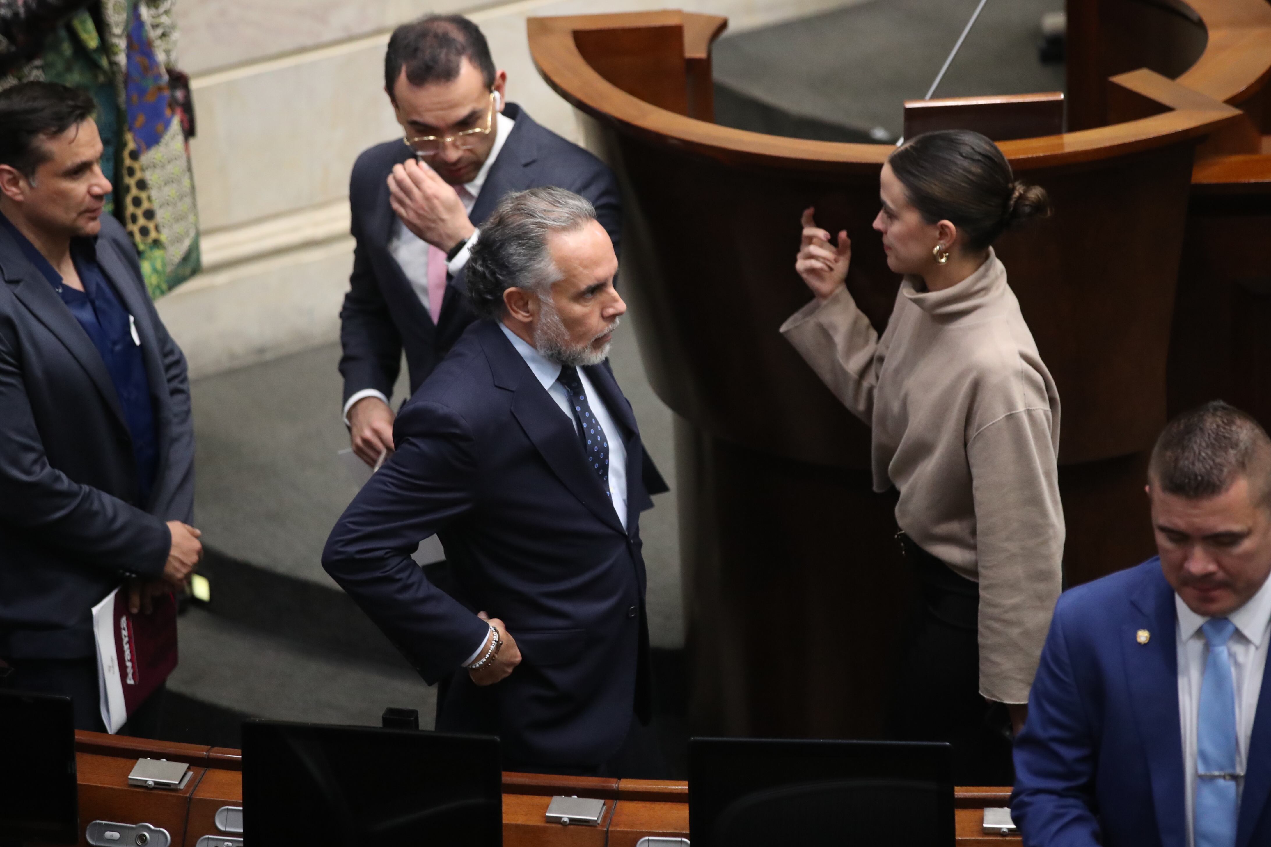 Ministro del Interior Armando Benedetti en la plenaria del Senado, Consulta Popular