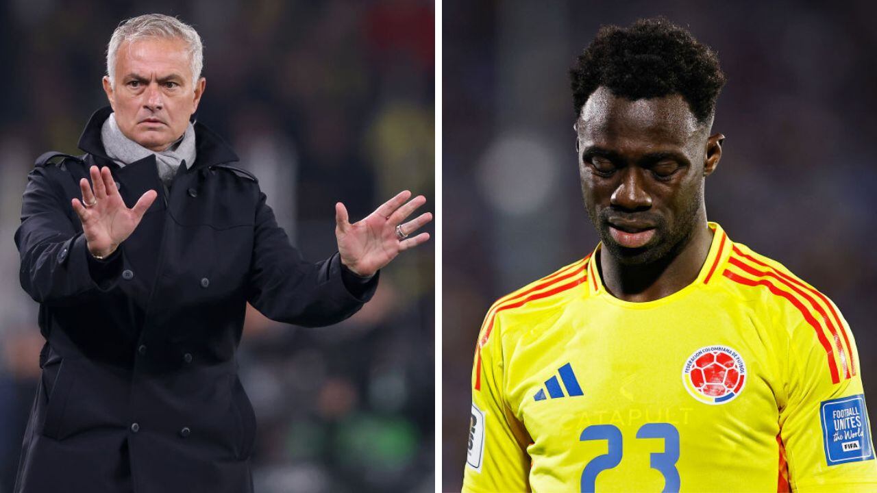 Mourinho y Dávinson Sánchez.