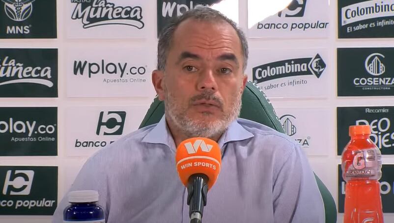 El estratega del Deportivo Cali habló en rueda de prensa