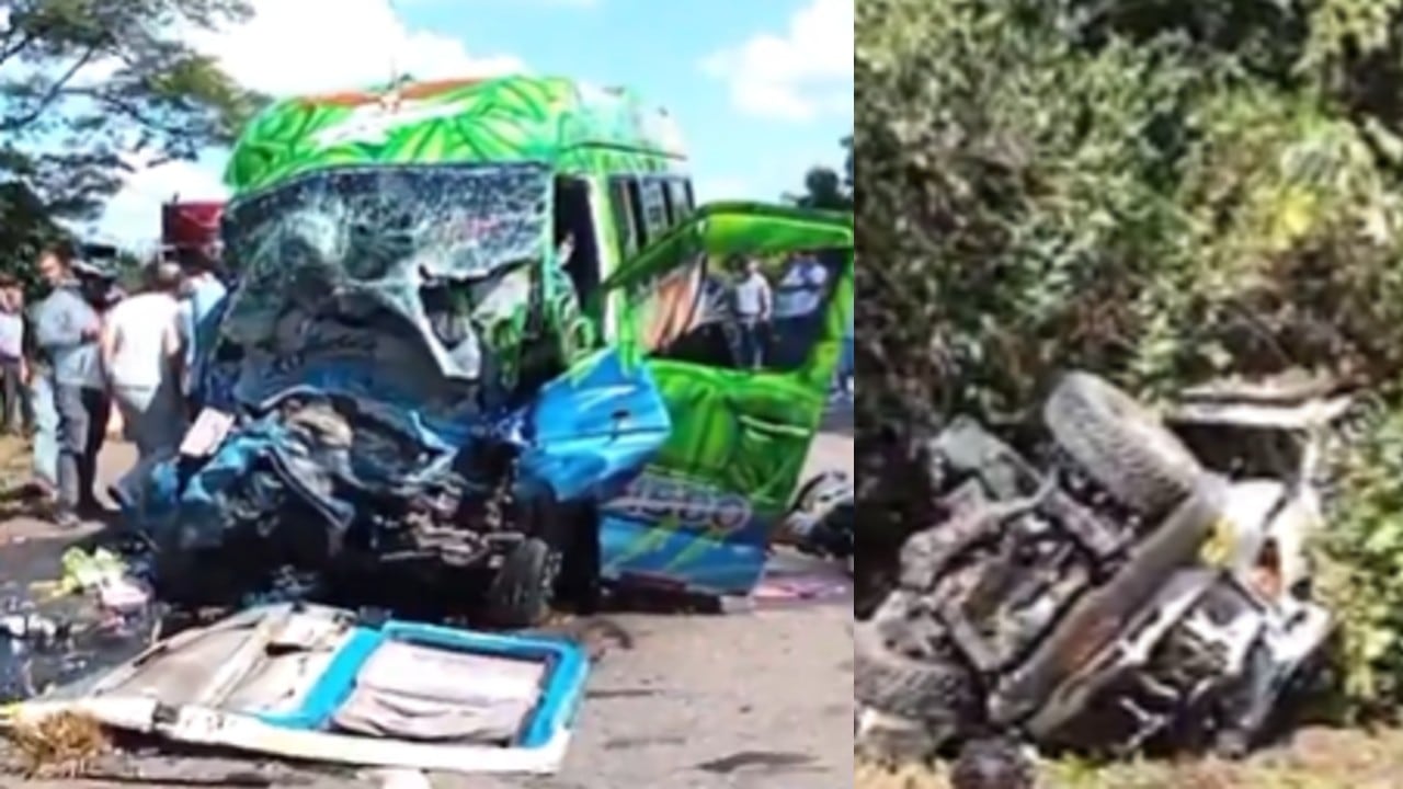 Se registra fuerte accidente de tránsito en la vía Villavicencio-Puerto López.