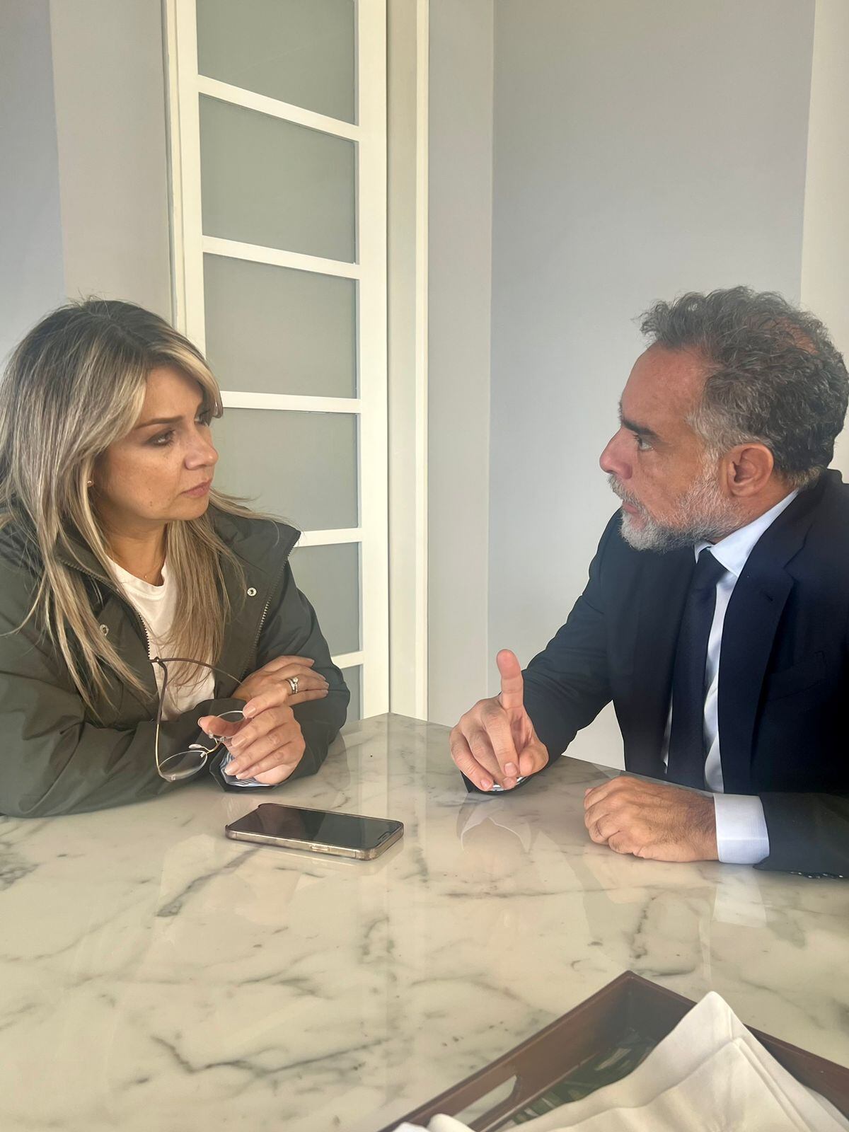 Vicky Dávila y Armando Benedetti