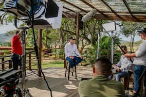 El detrás de cámara del discurso del presidente, Gustavo Petro, el 22 de septiembre de 2024