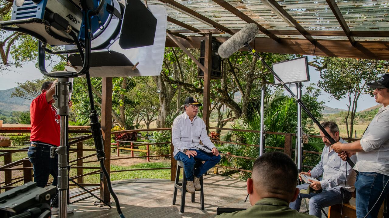 El detrás de cámara del discurso del presidente, Gustavo Petro, el 22 de septiembre de 2024