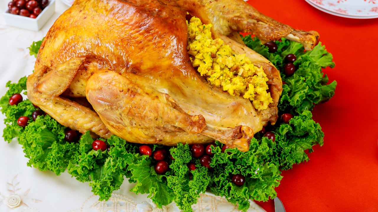 El pollo asado es una preparación muy tradicional para Navidad o Año Nuevo.