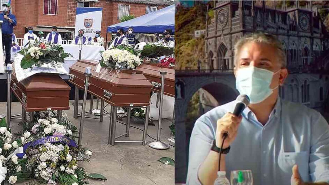 Presidente Duque: "las masacres no volvieron, nunca se han ido"/Fotomontaje: SEMANA