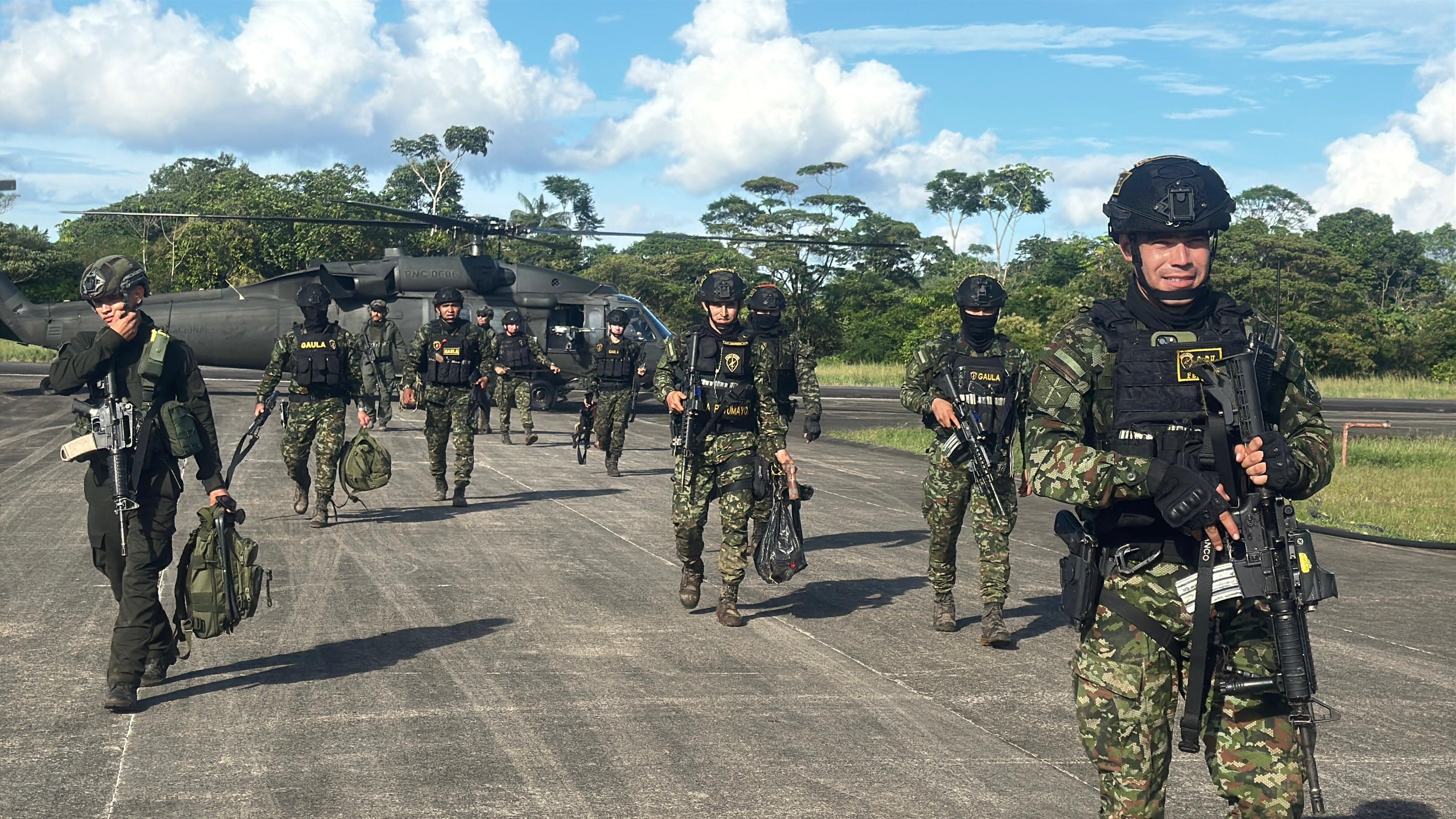 Operación especial del Ejército contra el tráfico de marihuana.