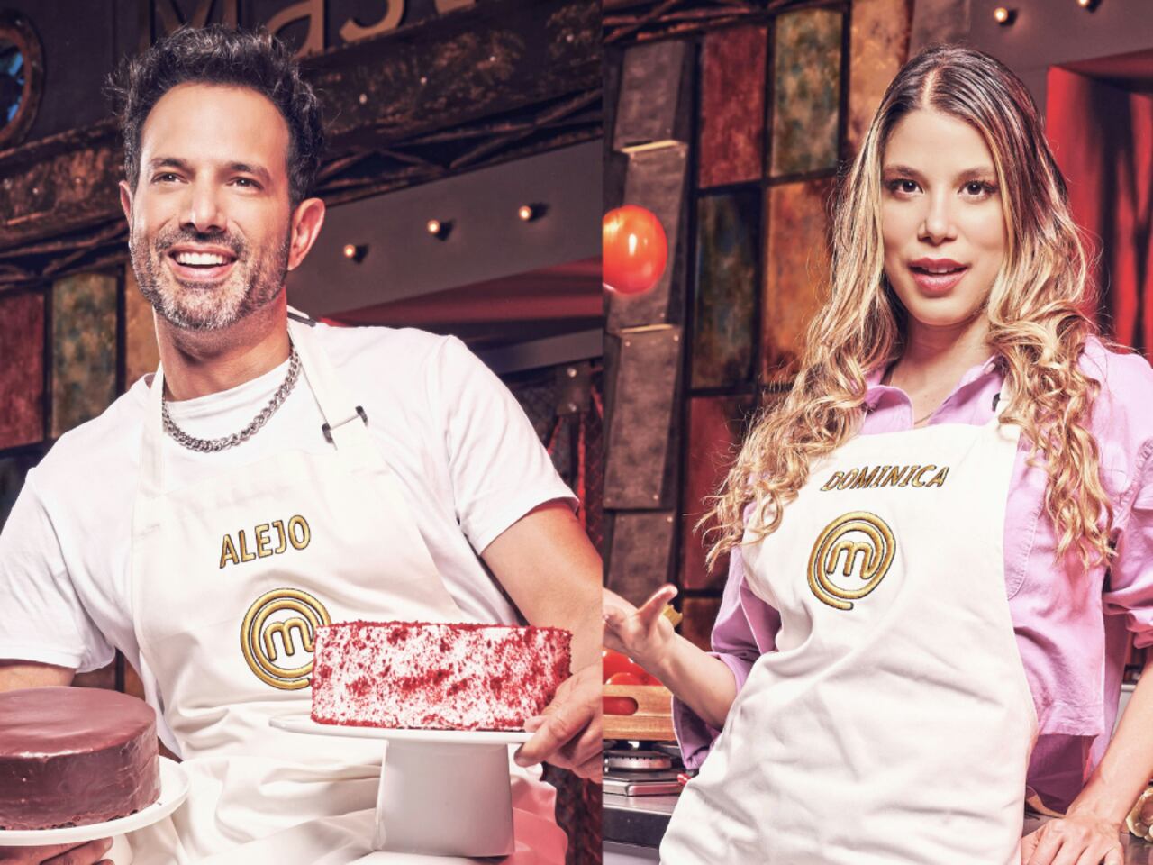 Video: Alejandro Estrada le dio un beso a Dominica Duque en MasterChef Celebrity - Semana