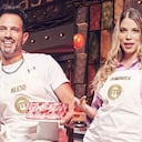 Alejandro Estrada y Dominica Duque se dieron un beso en el capítulo 11 de MasterChef Celebrity 2024.