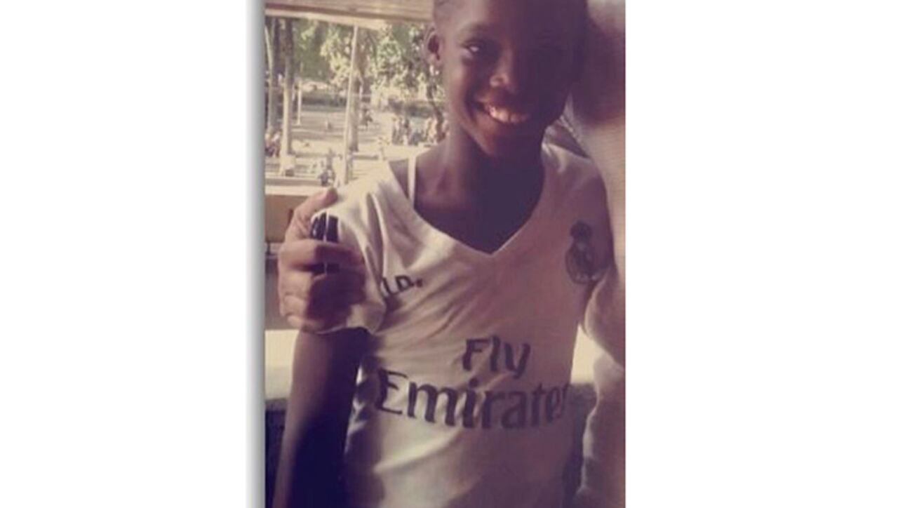Así se veía la delantera del Real Madrid en su infancia. Foto: Instagram @linda_caicedo11