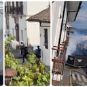 Tensión en Popayán: Encapuchados intentan tomarse el Palacio Municipal en medio de protestas del 14 de octubre.