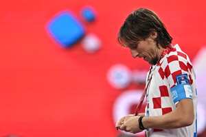 Luka Modric jugó su último partido en mundiales este sábado 17 de diciembre. Foto: AFP.