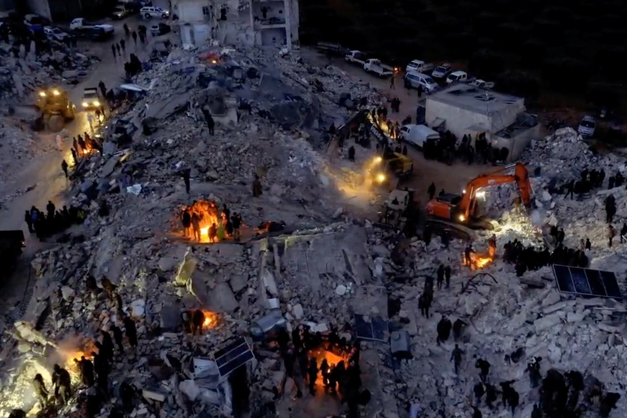 En imágenes : Vistas aéreas de las secuelas del terremoto