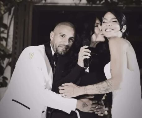 Pipe Calderón junto a su suegra María del Pilar Zea Cobo y a su esposa María Paula Trujillo Zea.