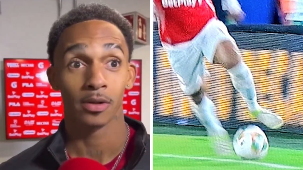 Dylan Borrero denunció como un robo el segundo gol de Santa Fe ante América. Expertos dicen si la pelota salió o no.