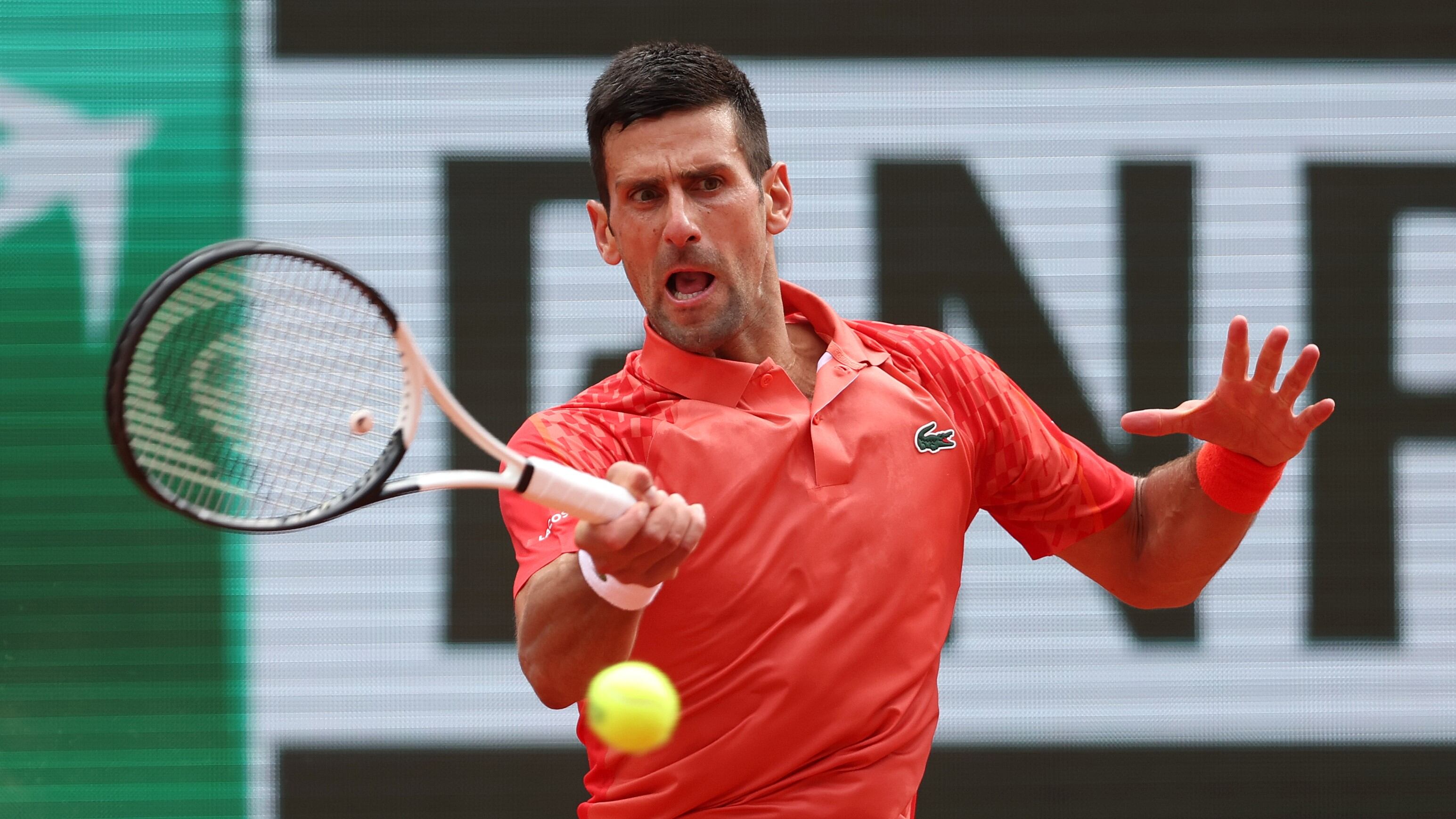 Novak Djokovic, en la final de Roland Garros ante Casper Ruud