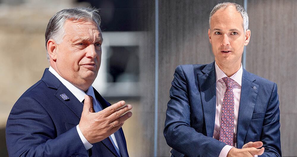 Viktor Orbán, primer ministro de Hungría, y Márton Ugrósdy, subsecretario de Estado de ese país, de visita en Colombia.