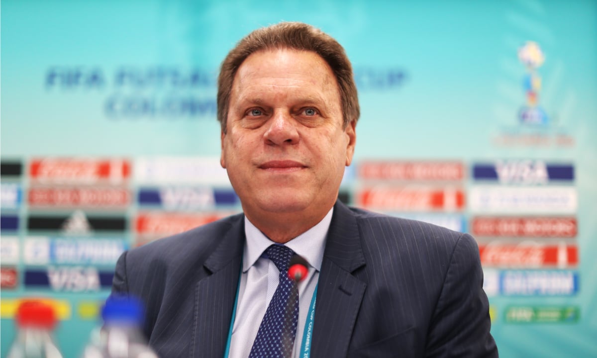 CALI, COLOMBIA - SEPTEMBER 09: Ramon Jesurun attends a press conference ahead of the FIFA 216 Futsal World Cup at the Coliseo el Pueblo on September 9, 2016 in Cali, Colombia. (Photo by Getty Images/Ian MacNicol - FIFA/FIFA )