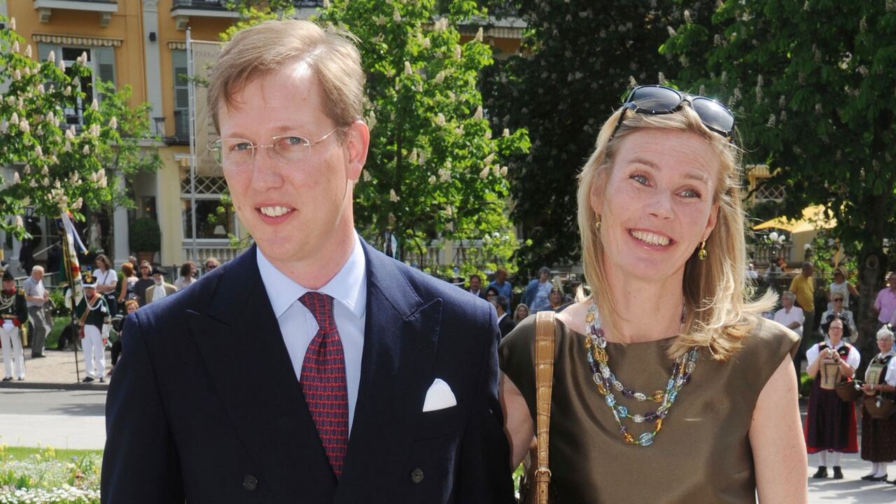 Bernhard, príncipe heredero de Baden, con su esposa, la princesa Stephanie.