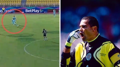 Golazo de Yacer Ariza, ante Huila, que comparan con uno marcado por Chilavert.
